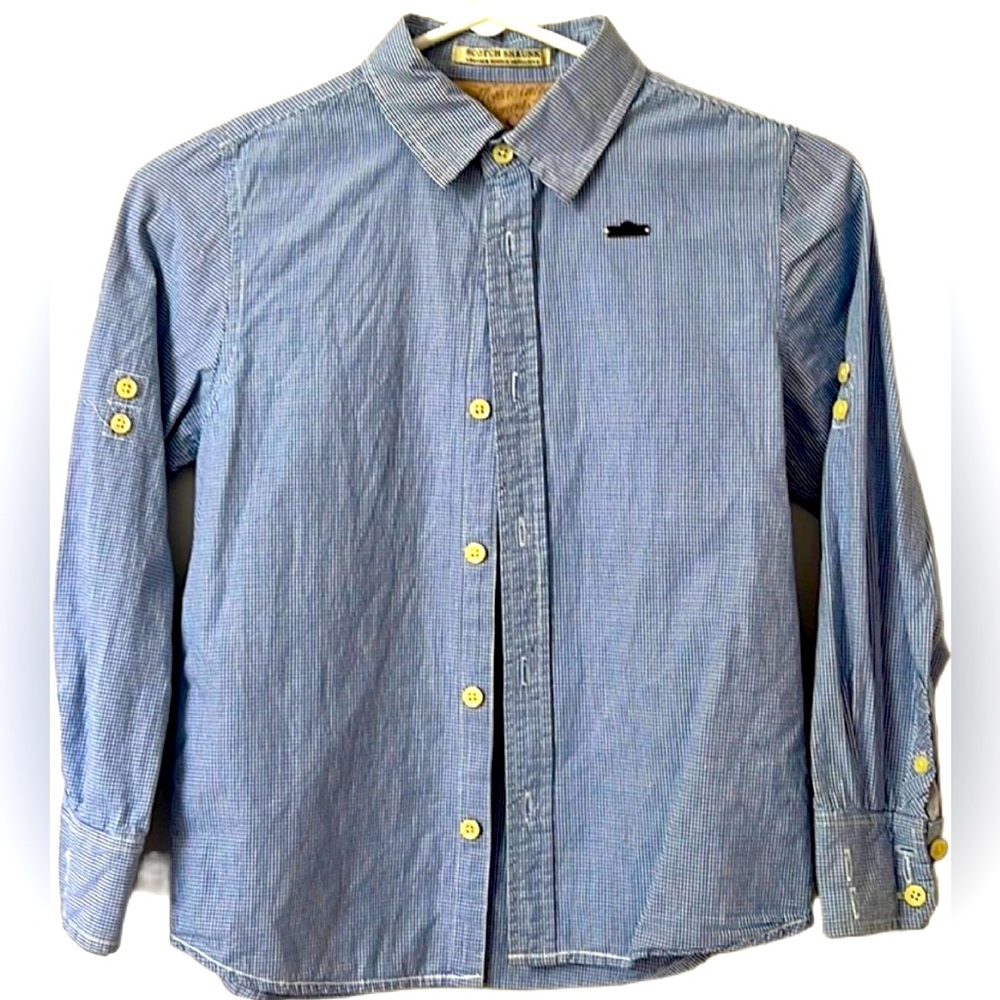 SCOTCH SHRUNK boys button Down size 8
